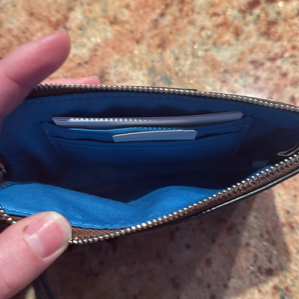 Coach Signature Wristlet - Picture 2 of 3